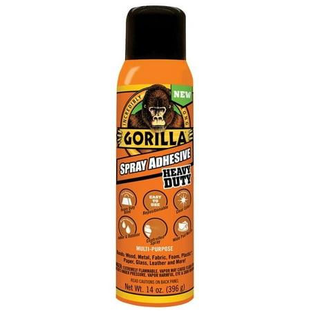 Gorilla Gorilla 6301502 Heavy Duty Spray Adhesive, 14 Oz