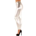 thumbnail image 2 of LAVRA Women's Metallic Shiny Full Length Leggings, 2 of 3