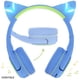 thumbnail image 2 of Riwbox CF9 Auriculares Bluetooth para niños Oreja de Gato con luz LED, límite de Volumen Seguro de 85 dB, micrófono Incorporado y micrófono Boom para Llamadas, Auriculares inalámbricos y con Cable par, 2 of 5