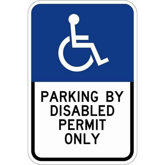 Florida Handicap Parking Sign Parking Signs Metal Sign Tin Sign 12x16 Inch - Caution Safety Warning Security Signs Indoor & Outdoor Signs for Home, Office, Work
