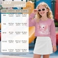 thumbnail image 7 of COEQINE Girls Crop Top Sweatshirt Long Sleeve Crewneck Fall Winter Pullover Cute Casual Loose Fit Streetwear Clothes for Kids Teen Age 5-6, Cute Axolotl Pink, 7 of 7