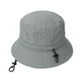 thumbnail image 2 of FNGZ 1* Fisherman's Hat, Grey Bucket Hats, Women's Fisherman Hat Outdoor Sun Hat Spring Summer Solid Color Beach Sunscreen Basin Hat Hat Woman, 2 of 9