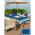 thumbnail image 5 of Rectangle Outdoor Tablecloth With Umbrella Hole And Zipper– Blue Color Block Waterproof Patio Table Cover for Party, Picnic, Backyard, 60"x120" , Abstract Yellow Lines, 5 of 8