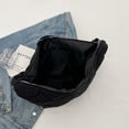 thumbnail image 4 of Bolso de hombro acolchado para mujer, bolso de mano versátil de Color sólido, bolso diario para mujer, 4 of 9