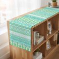 thumbnail image 6 of Table Runners 72 Inches Long Dress Scarves, Teal Green Boho Farmhouse Kitchen Table Runner, Coffee Tablerunners, Vintage Ethnic Tribe Abstract Art 14x72 Inch, 6 of 9