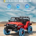 thumbnail image 3 of Garvee 12V Kids Ride on Car with Remote Controller, for Children 3-6 Years, Red, 3 of 8