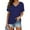 Navy, variant on SHITINN Women's Shirts Short Sleeves V Neck Plain Color Soft Loose Fitting Summer T Shirts Women Womens Short Sleeve Blouses Tunic Tops