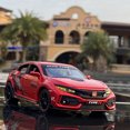 thumbnail image 4 of 1:32 HONDA CIVIC TYPE-R coche en miniatura de aleación fundido a presión y vehículos de juguete modelo de coche deportivo de Metal colección de sonido y luz regalo para niños, 4 of 5