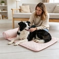 thumbnail image 5 of Pet Cooling Mat with Support Pillow, Washable Summer Pad for Dogs Cats, Pet Bed for Indoor Use, 5 of 6