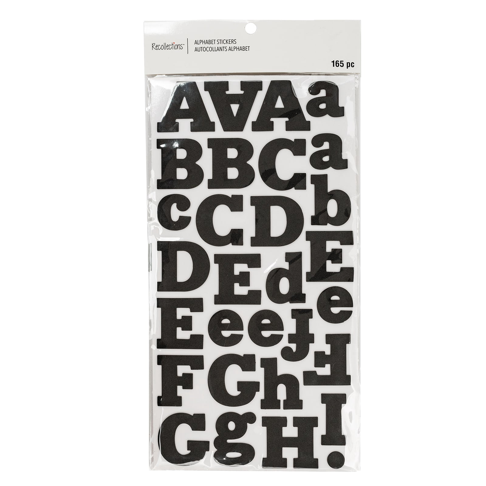 Recollections Large Black Foam Alphabet Stickers, 12 Packs: 165 ct. (1,980 total)