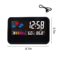 thumbnail image 3 of Digital Thermometer Hygrometer,Indoor Temperature and Humidity Monitor with Clock,Compact Hygrometer Sensor for Home Baby Room Office,Portable Temperature Humidity Display,Easy Battery Replacement, 3 of 7