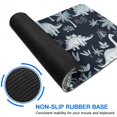 thumbnail image 6 of Long Mouse Pads for Desk,DarkBlue Dinosaurs Palm Trees Pattern Desk Mats on Top Of Desks, Desk Mouse Pad Extra Large with 3mm Non-Slip Base and Stitched Edge for Gaming,Office,Work,Home 31.5"x11.8", 6 of 6