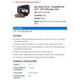 thumbnail image 2 of Rear Brake Pad Set - Compatible with 2019 - 2022 Volkswagen Jetta 2020 2021, 2 of 2