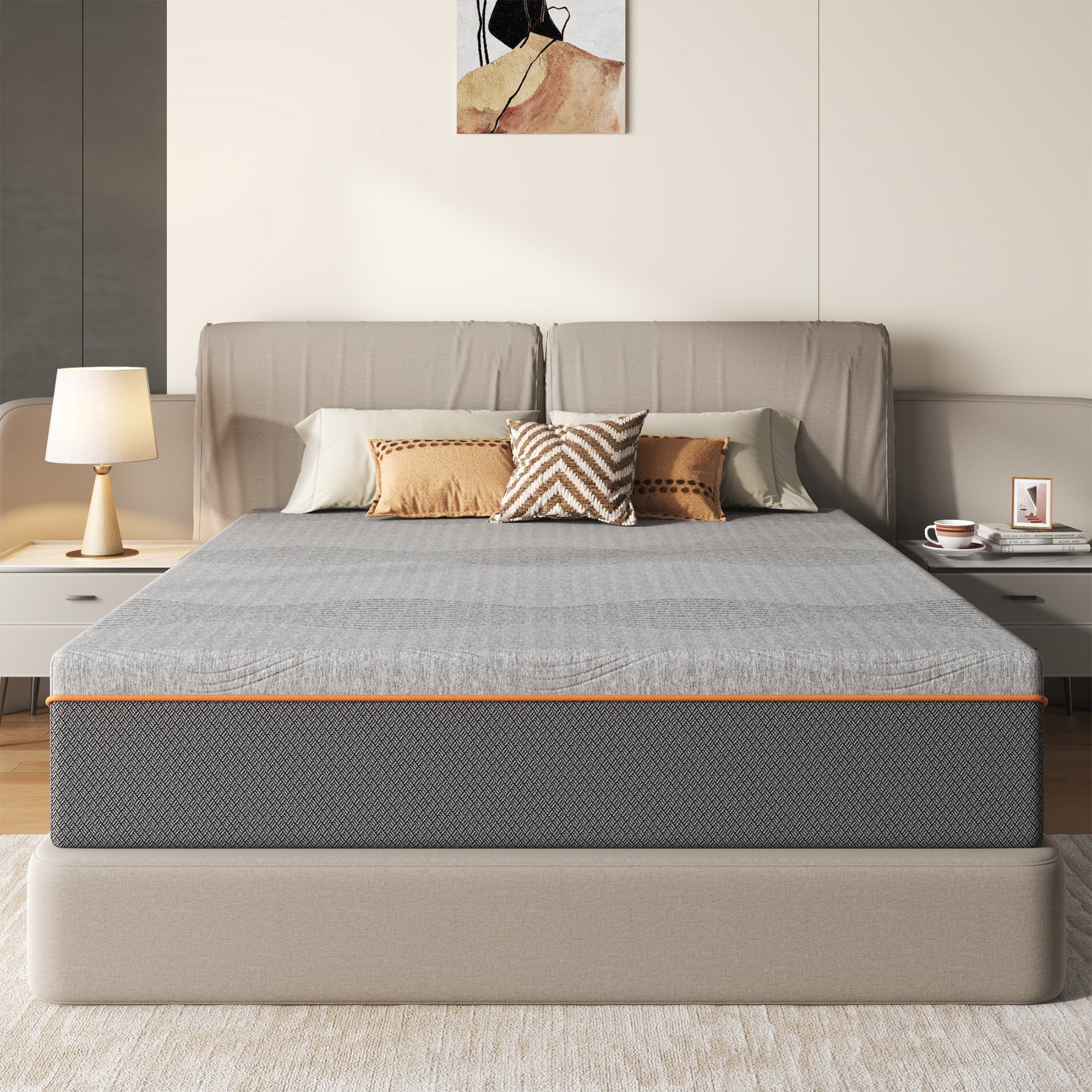 Leumius 14 Inch Queen Mattress,Memory Foam Mattress in a Box,Breathable Cooling Layers,Medium Feel
