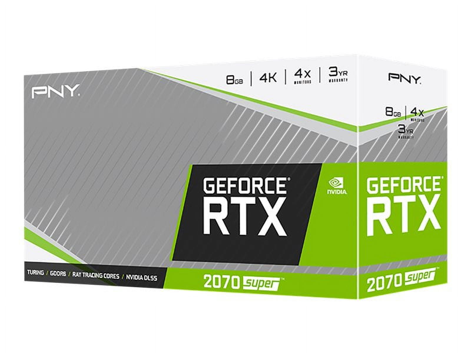 PNY GeForce RTX 2070 SUPER Graphic Card - 8 GB GDDR6 - 1.61 GHz