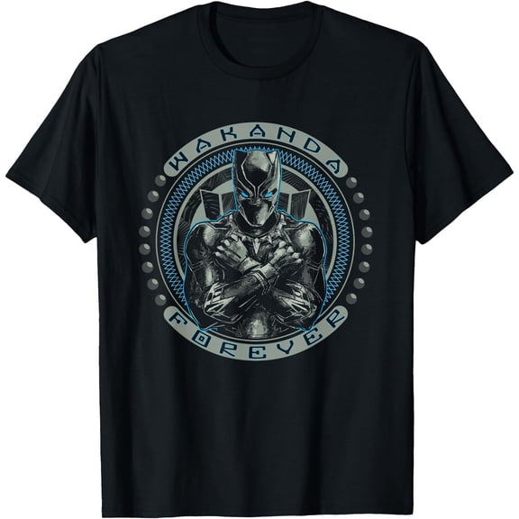 Black Panther T'Challa Wakanda Forever DTG Print Unisex T-Shirt