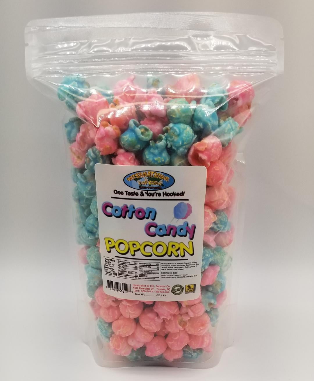 Pink & Blue Cotton Candy Popcorn 1/2 Gallon(8 cups)