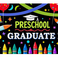 thumbnail image 4 of Colorful Preschool Graduation Themed Banner with School Bus Crayons and Party Elements Backdrop Decorations for Preschool Graduation Parties Photography Props Celebration Decor Party Supplies, 4 of 8