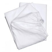 Rifz EFFT548015-T1806 T-180 Elite Cotton Blend Fitted Sheet White - Full Size - Extra Large - Pack of 6