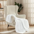 thumbnail image 3 of U by Bedsure Pure White Fleece Throw-XL Blanket for Couch - Super Soft Cozy Blankets for Women, Girls, 50x70 inches, 3 of 6