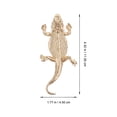 thumbnail image 3 of GOOHOCHY Figura de lagarto, pequeño reptil, adorno de escritorio, estatua de lagarto, artesanía animal, 3 of 7