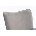 thumbnail image 6 of Contemporary Modern Style Rocking Chair-Fabric Accent Chair-Gray, 6 of 12