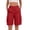 49# Red, variant on Bermuda Shorts Womens Cargo Shorts with Pockets Pull on High Waisted Summer Walking Workout Hiking Athletic Petite Knee Length Long Shorts Black S