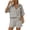 Light Gray, variant on Women's 2-Piece Linen Blend Short Set, Half Sleeve Button-Down Shirt & Elastic Waist Shorts, Casual Summer Co-Ord Outfit, S-XXL