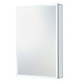 thumbnail image 3 of Fine Fixtures Frameless Mirrored Medicine Cabinet with LED Lighting – Modern Wall-Mounted Storage for Bathroom, Sleek and Stylish Design - 24" x 36" - Left Hand, 3 of 7