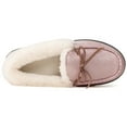 thumbnail image 5 of Ravelier Women's Classic Glittered Moccasin Slippers, Pink, Size 9, 5 of 7