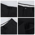 thumbnail image 5 of Fabrcox Men's Dress Shorts Elastic Waist Bermuda Shorts Men Summer Work Office Business Casual Men's Shorts with Pockets Black XL, 5 of 9