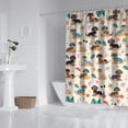 thumbnail image 2 of Dachshunds on the Beach Shower Curtain 72"x72" ,Bathroom Decorative Shower Curtains Set with 12 Hooks,Modern Waterproof Washable Shower Curtain, 2 of 6