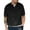 Black, variant on Men's Polo Shirt Muscle Short Sleeve V Neck Stretch Casual Slim Fit Vintage Casual Golf T-Shirt