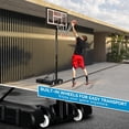 thumbnail image 2 of DWVO Portable Basketball Hoops for Outside, Basketball Hoop Outdoor 10 FT Adjustable, with 44in Shatterproof Backboard and 18in Rim, 4.4-10FT Height, 2 of 8