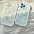 thumbnail image 3 of Funda Compatible Con Samsung A14 A13 A12 A53 A51 A52 A03 A04E A50 A30S A32 A34 A22 A23 A54 A24 A33 A30S Wave 3D Pearl Love Phone Case TPU Suave A Prueba De Golpes Protección Trasera, 3 of 4