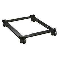 Metal File Caddy Adjustable Black - 18 to 26.5 Inch Deep - Letter/Legal Size - Mobile File Cabinet Organizer with Casters - 400lb Capacity
