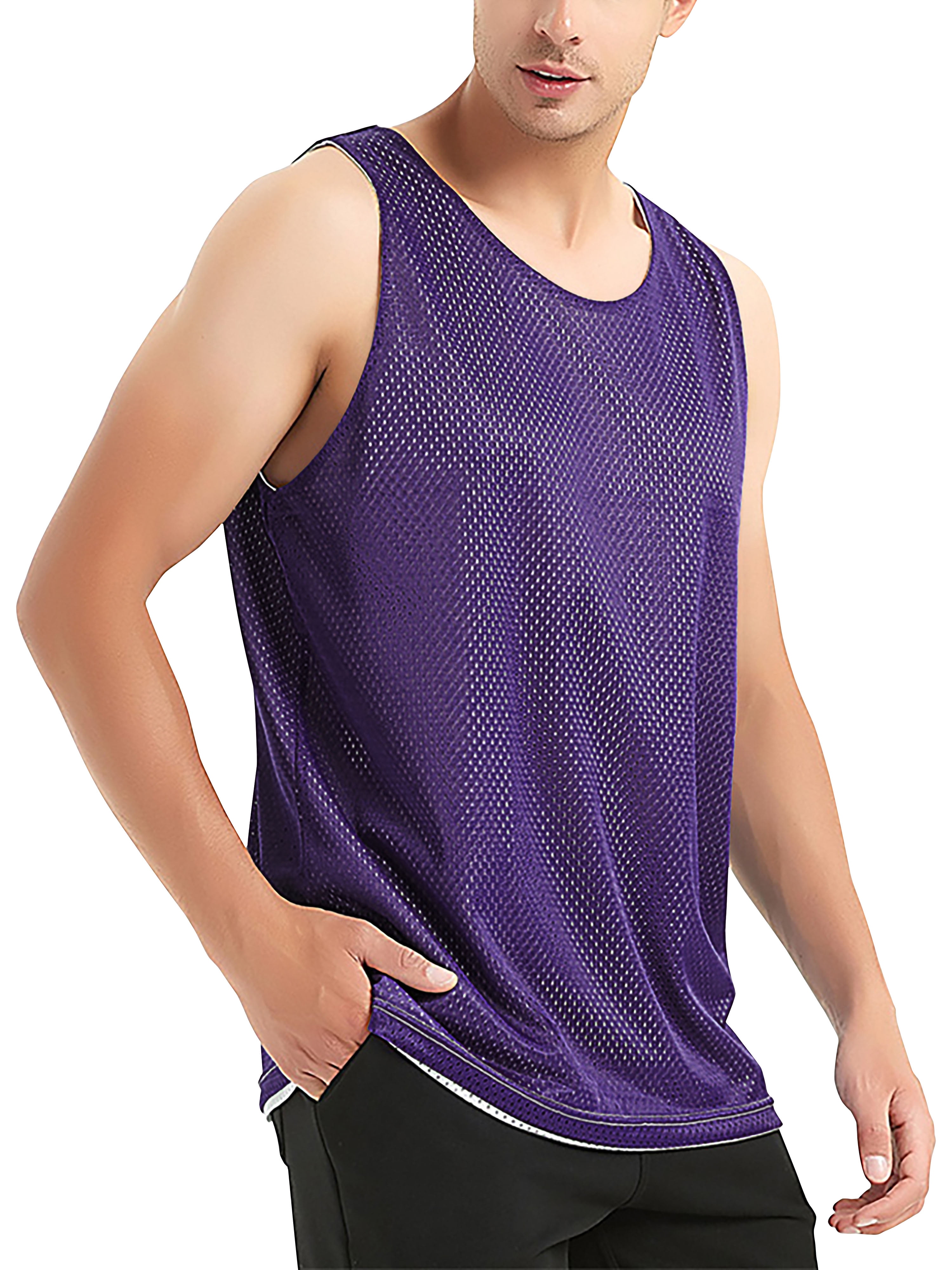 Hat and Beyond Mens Mesh Shorts Sports Gym Workout Basketball Jersey 2X