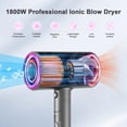 thumbnail image 2 of Folding Hair Dryer, Lightweight Travel Blow Dryer, 2 Heat and 2 Speed Settings, with Diffuser & Nozzle for Home Salon, 2 of 5