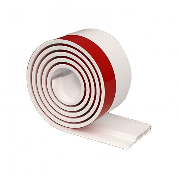 LAMIRO 1 Pack Door Draft Stopper,Under Door Sweep for Exterior & Interior Doors,Weather Stripping Door Seal,Garage Window Blocker Noise Cold Air Insulation,Draft Guard White 2" W x 37" L