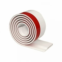 LAMIRO 1 Pack Door Draft Stopper,Under Door Sweep for Exterior & Interior Doors,Weather Stripping Door Seal,Garage Window Blocker Noise Cold Air Insulation,Draft Guard White 2" W x 37" L
