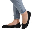 thumbnail image 3 of Sngxgn Women's Ballet Flats Comfortable Flats Shoes for Women(Black,38), 3 of 7