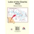 thumbnail image 2 of Fishing Hot Spots Pro Fishing Map L158 Lake of the Ozarks-West (Truman Dam to Hurricane Deck Bridge) Fishing Map, 2 of 2