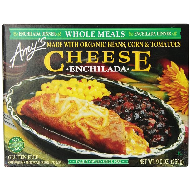 Amy's Cheese Enchilada, Whole Meals, 9Ounce