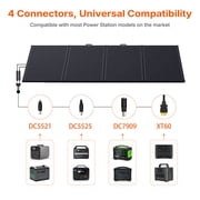 LVYUAN 400W Solar Panel Foldable Solar Panel Charger with Adjustable Kickstands Portable Waterproof IP67 24.5% High Efficiency for RV, Camping, Home, Outdoor, Power Station, off Grid