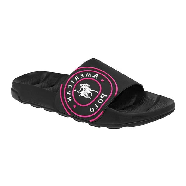 Sandalias clásicas Marca American Polo Exterior Sintético Color Negro American Polo 118241