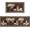 Texas Star, variant on Faptoena Rustic Kitchen Rugs and Mats Sets of 2,Western Texas Star Kitchen Decoration Non-Slip Absorbent Kitchen Mat for Sink Waterproof Floor Mat for Laundry Room,17x30 17x48inch