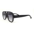 thumbnail image 3 of Mens Retro Thick Plastic Flat Top Racer Mafia Sunglasses Black - Smoke, 3 of 4
