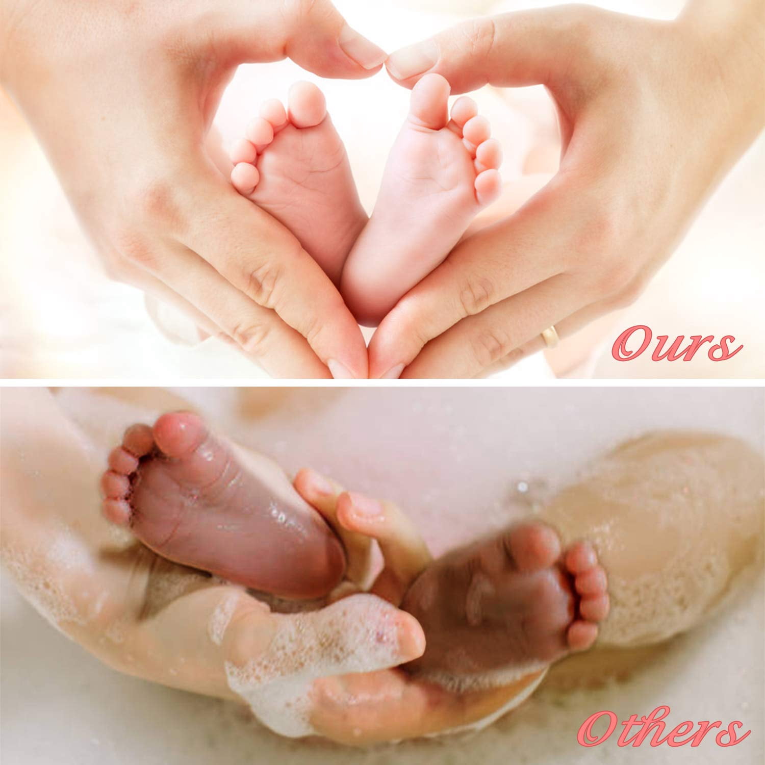 Baby Footprint Handprint Pet Paw Print Kit Large Size with 4 Ink Pads and 8 Imprint Cards