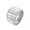 Silver, variant on Women Stainless Steel Simple Creative Hip Hop 15mm Line Texture White Shell Inlay Piano Keys Musical Ring Wedding Band Gold Size 8