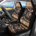 thumbnail image 2 of XYZCANDO Easy to Install Front Seat Bucket Towel Auto Car SUV, Soft Anti-Scratch Car Seat Covers 2 Pack Polyester Dachshund Design, 2 of 10